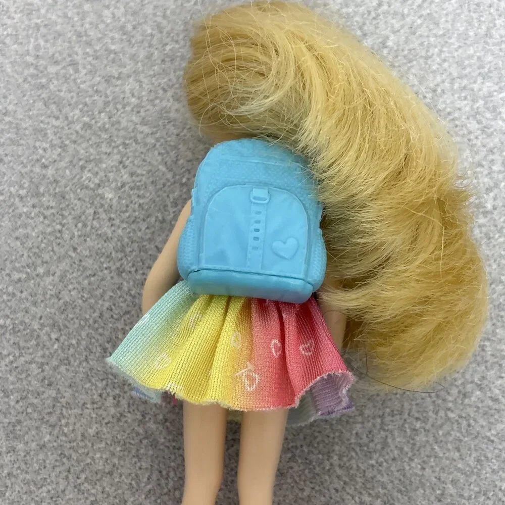 Mattel Barbie Club Chelsea Doll, Lot of 3 Girl Dolls, Dressed, Backpack, 1 AA